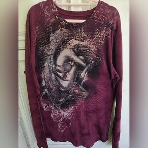 Vintage Affliction 2XL Mens Long Sleeve Thermal